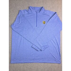 Sport-Tek Quarter-zip Pullover Customized W/ The UPS logo Size 2XL Blue